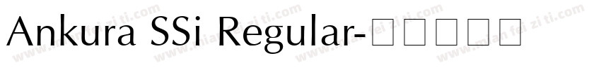 Ankura SSi Regular字体转换